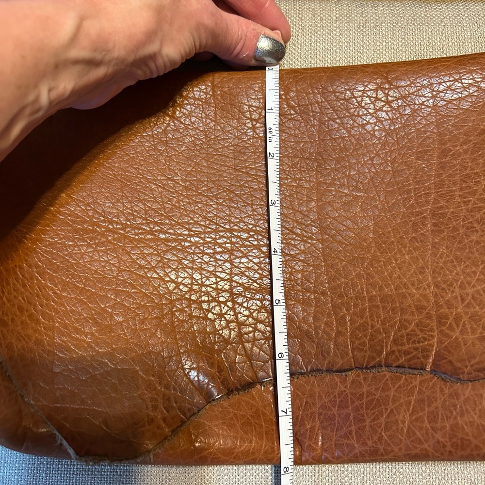 Brown Leather Clutch - Picture 11 of 11